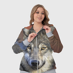 Женский 3D-костюм Улыбка волка, цвет: 3D-меланж — фото 2