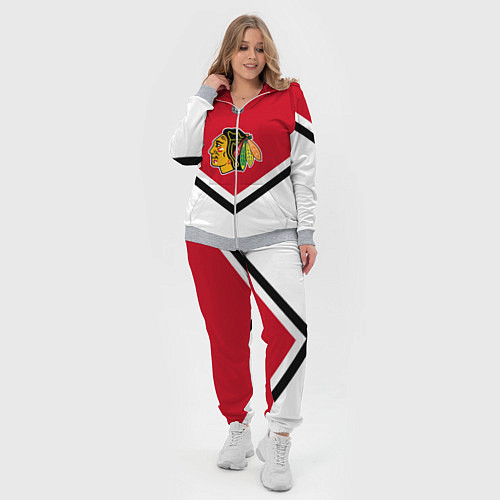 Женский костюм NHL: Chicago Blackhawks / 3D-Меланж – фото 4