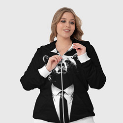 Женский 3D-костюм Медведь бизнесмен, цвет: 3D-белый — фото 2