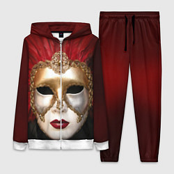 Женский 3D-костюм Венецианская маска, цвет: 3D-белый