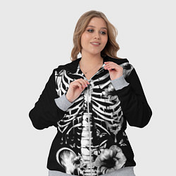 Женский 3D-костюм Floral Skeleton, цвет: 3D-меланж — фото 2