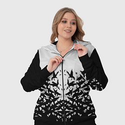 Женский 3D-костюм Птичий вихрь, цвет: 3D-черный — фото 2