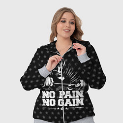 Женский 3D-костюм No Pain No Gain, цвет: 3D-меланж — фото 2