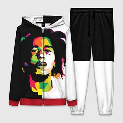 Женский 3D-костюм Bob Marley: Colors, цвет: 3D-красный