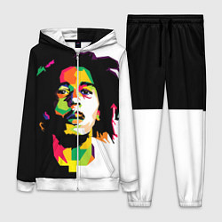 Женский 3D-костюм Bob Marley: Colors, цвет: 3D-белый