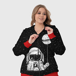 Женский 3D-костюм Астронавт с шариком, цвет: 3D-красный — фото 2