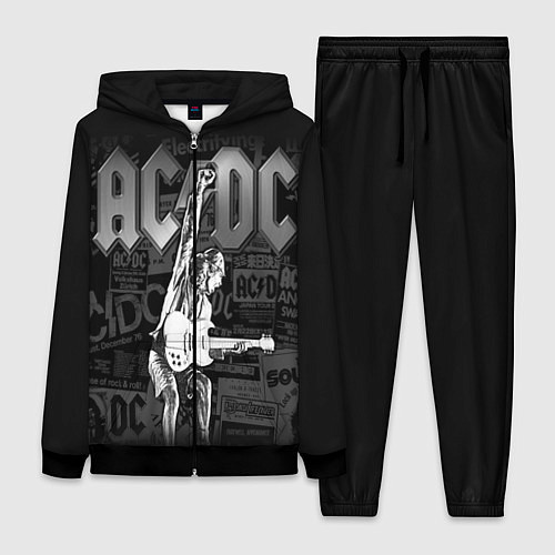 Женский костюм AC/DC: Rock You / 3D-Черный – фото 1
