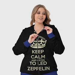 Женский 3D-костюм Keep Calm & Led Zeppelin, цвет: 3D-синий — фото 2