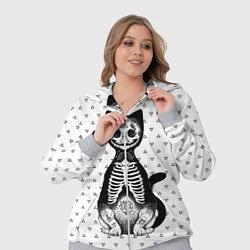 Женский 3D-костюм Готический кот, цвет: 3D-меланж — фото 2