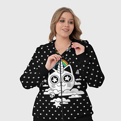 Женский 3D-костюм Магический котик, цвет: 3D-черный — фото 2