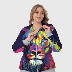Женский 3D-костюм Красочный лев, цвет: 3D-меланж — фото 2