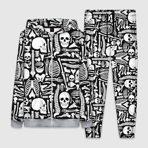 Женский костюм Кости / 3D-Меланж – фото 1