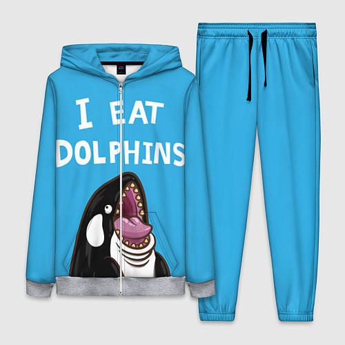 Женский костюм I eat dolphins / 3D-Меланж – фото 1