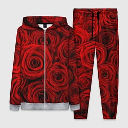 Женский 3D-костюм Красные розы, цвет: 3D-меланж