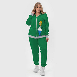 Женский 3D-костюм Гомер в кустах, цвет: 3D-меланж — фото 2