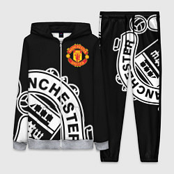 Женский 3D-костюм Man United: Black Collection, цвет: 3D-меланж