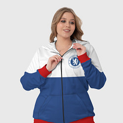 Женский 3D-костюм Chelsea FC: Light Blue, цвет: 3D-красный — фото 2