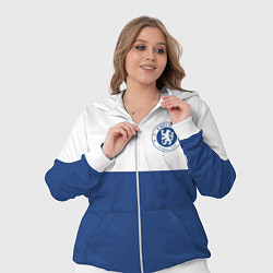 Женский 3D-костюм Chelsea FC: Light Blue, цвет: 3D-белый — фото 2