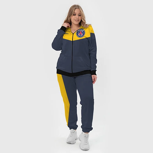 Женский костюм PSG: Navy Yellow / 3D-Черный – фото 4