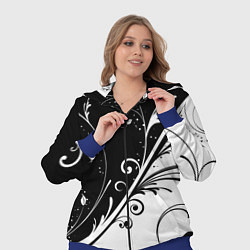 Женский 3D-костюм Цветочный узор, цвет: 3D-синий — фото 2