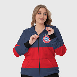 Женский 3D-костюм Bayern Munchen - Red-Blue FCB 2022 NEW, цвет: 3D-черный — фото 2