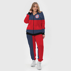 Женский 3D-костюм Bayern Munchen - Red-Blue FCB 2022 NEW, цвет: 3D-черный — фото 2
