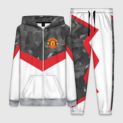 Женский 3D-костюм Man United FC: Grey Polygons, цвет: 3D-меланж