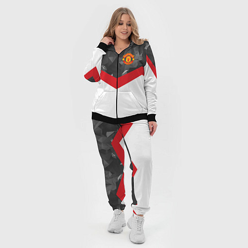 Женский костюм Man United FC: Grey Polygons / 3D-Черный – фото 4