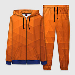 Женский 3D-костюм Orange abstraction, цвет: 3D-синий