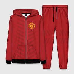 Женский 3D-костюм Manchester United: Red Lines, цвет: 3D-черный