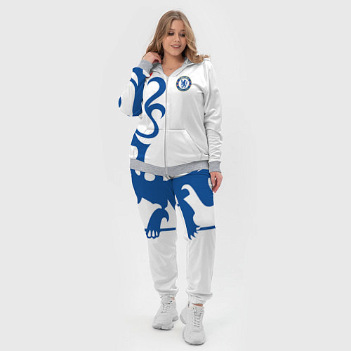 Женский костюм FC Chelsea: White Lion / 3D-Меланж – фото 4