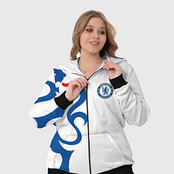 Женский 3D-костюм FC Chelsea: White Lion, цвет: 3D-черный — фото 2