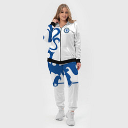 Женский 3D-костюм FC Chelsea: White Lion, цвет: 3D-черный — фото 2