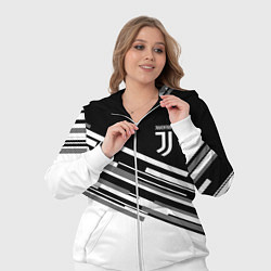 Женский 3D-костюм FC Juventus: B&W Line, цвет: 3D-белый — фото 2