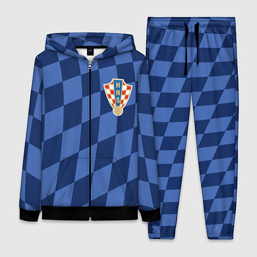 Женский костюм Сборная Хорватии / 3D-Черный – фото 1