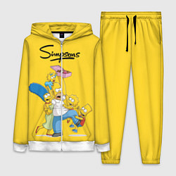 Женский 3D-костюм Simpsons Family, цвет: 3D-белый