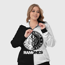 Женский 3D-костюм Ramones B&W, цвет: 3D-черный — фото 2