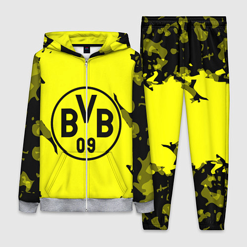Женский костюм FC Borussia Dortmund: Yellow & Black / 3D-Меланж – фото 1