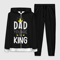 Женский 3D-костюм Dad you are the King, цвет: 3D-белый