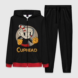 Женский 3D-костюм Cuphead: Mugman, цвет: 3D-красный