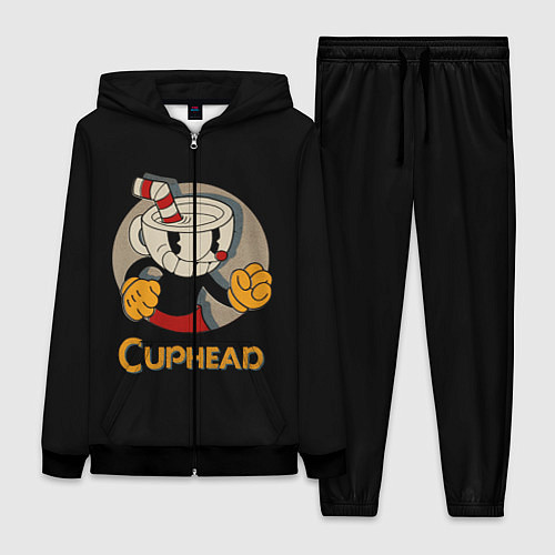 Женский костюм Cuphead: Mugman / 3D-Черный – фото 1