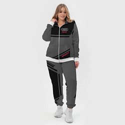 Женский 3D-костюм Audi: Crey & Black, цвет: 3D-белый — фото 2