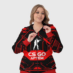 Женский 3D-костюм CS:GO - Артём, цвет: 3D-красный — фото 2