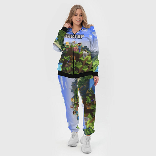 Женский костюм Майнкрафт: Виктор / 3D-Черный – фото 4