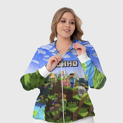 Женский 3D-костюм Майнкрафт: Леонид, цвет: 3D-белый — фото 2