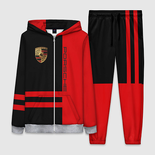 Женский костюм Porsche: Red Sport / 3D-Меланж – фото 1