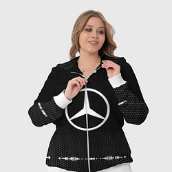 Женский 3D-костюм Mercedes: Black Abstract, цвет: 3D-белый — фото 2