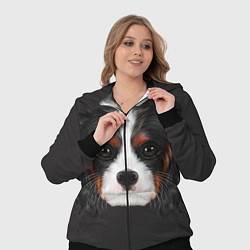 Женский 3D-костюм Cavalier King Charles, цвет: 3D-черный — фото 2