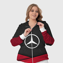 Женский 3D-костюм Mercedes Benz: Grey Carbon, цвет: 3D-белый — фото 2