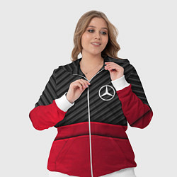 Женский 3D-костюм Mercedes Benz: Red Carbon, цвет: 3D-белый — фото 2